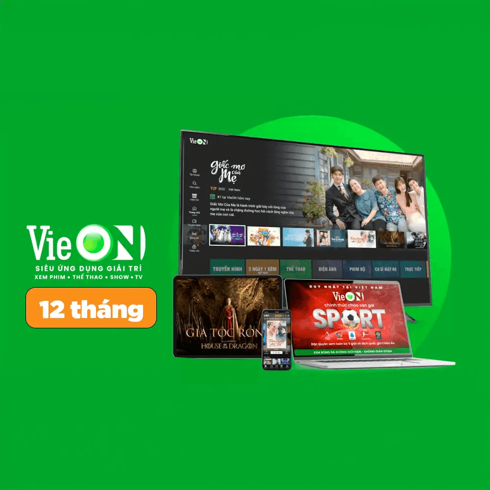 VIEON VIP HBO Max cấp sẵn